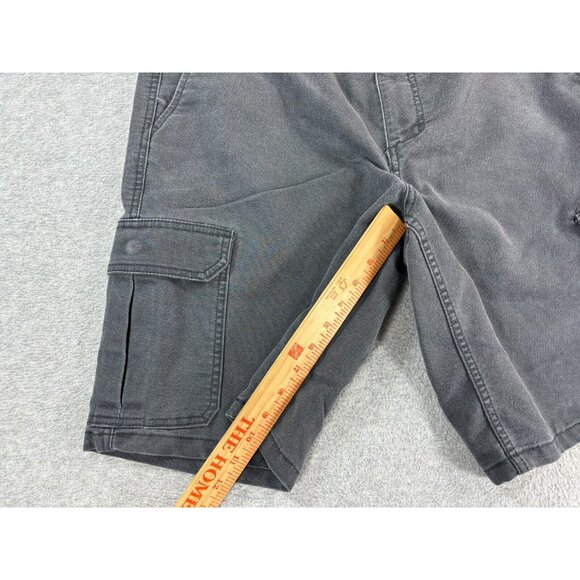 The North Face Cotton Cargo Hiking Travel Shorts (Men's 36) Gray - 10" - Picture 8 of 11